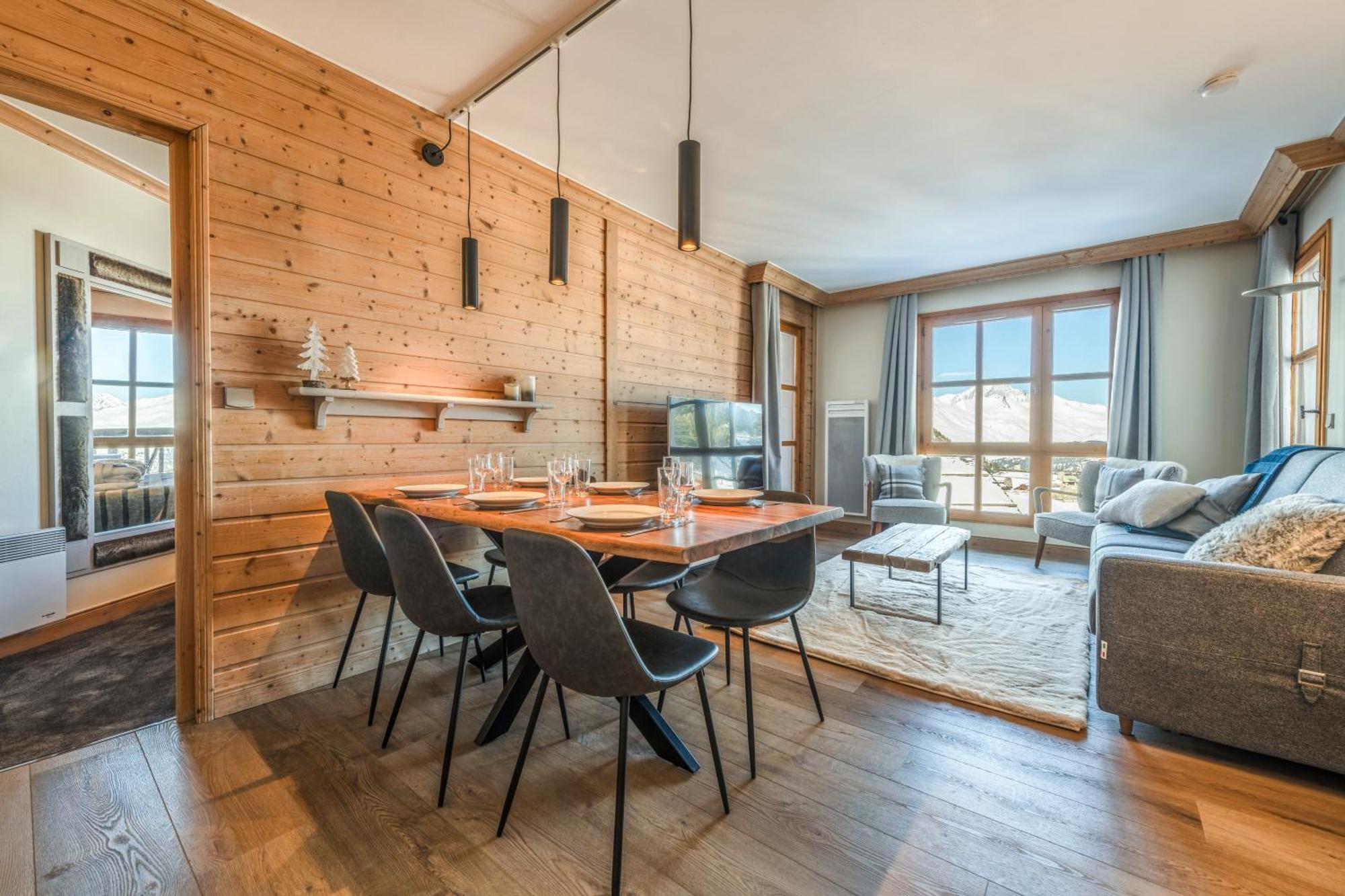 Appt Renove, 6 Personnes Arc 1950 Vue Exceptionnelle Montblanc, Sauna, Hammam, Piscine Int Et Ext Les Arcs  Buitenkant foto